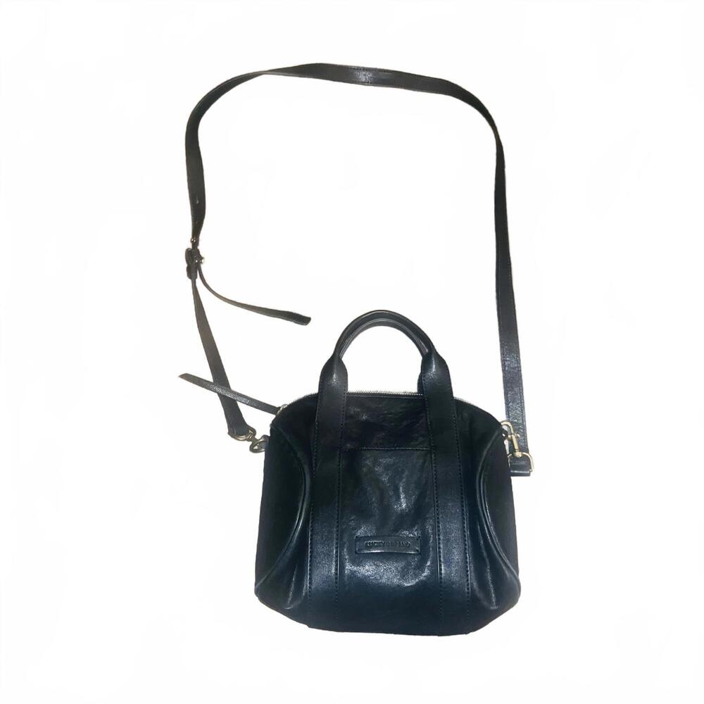 Lucky Brand Women's Soft Leather Adjustable Crossbody Bag Black